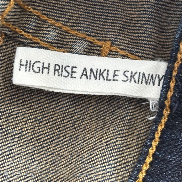 Rag & Bone Riverdale High Rise Ankle Skinny Dark Wash Blue Jeans Women’s Size 28 - Picture 14 of 15